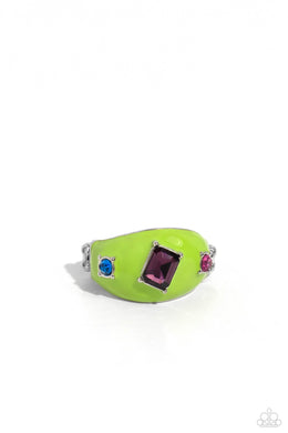 paparazzi-accessories-blinding-behavior-green-ring