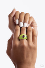 Load image into Gallery viewer, Blinding Behavior - Green Ring - Paparazzi Jewelry
