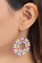 Load image into Gallery viewer, Ferris Wheel Finale - White Earrings - Paparazzi Jewelry
