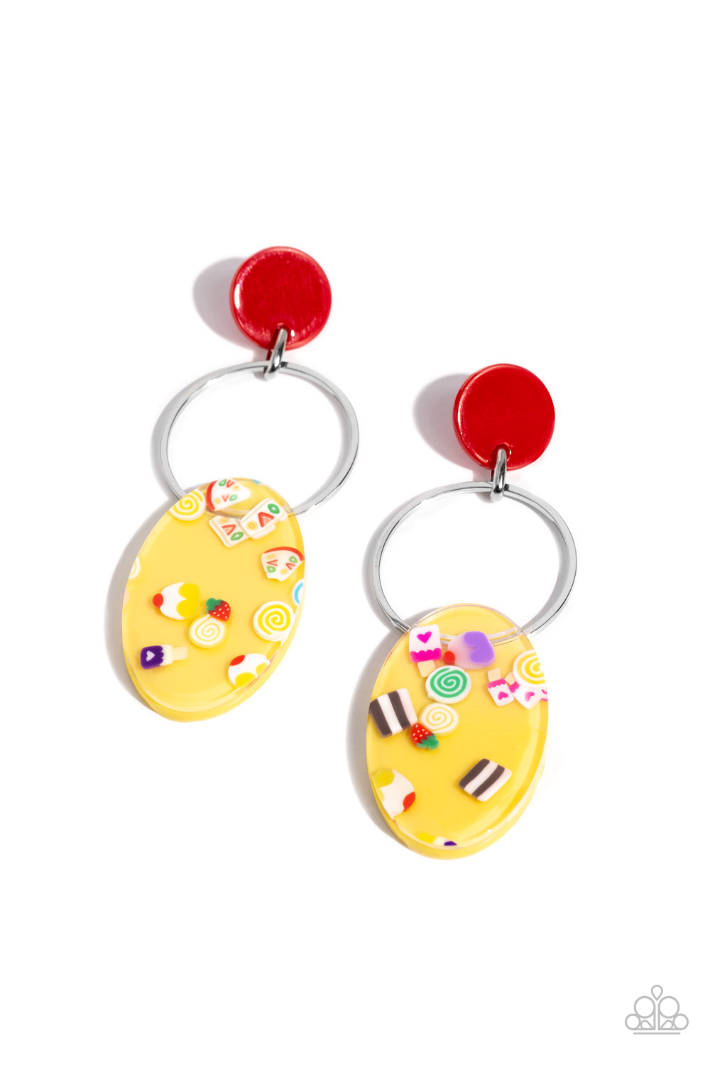 paparazzi-accessories-seize-the-sweets-multi-post earrings