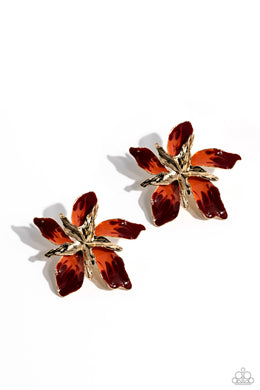 paparazzi-accessories-warped-wallflower-red