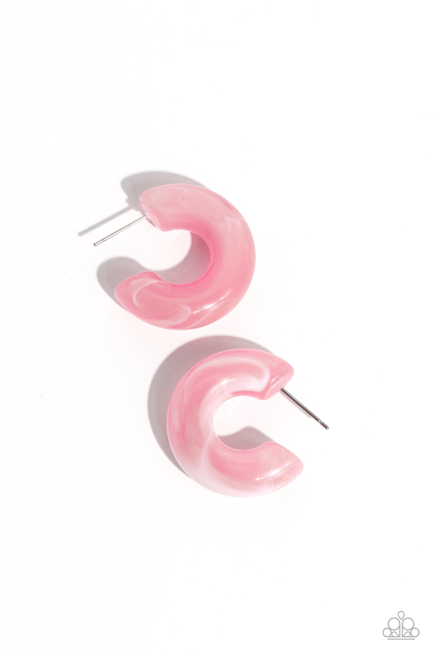 paparazzi-accessories-acrylic-acclaim-pink-earrings