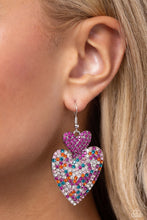 Load image into Gallery viewer, Flirting Flourish - Pink Earrings - Paparazzi Jewelry
