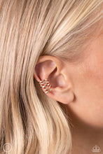 Load image into Gallery viewer, Flexible Fashion - Gold Post Earrings - Paparazzi Jewelry
