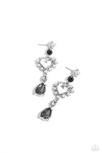 Load image into Gallery viewer, paparazzi-accessories-lovers-lure-silver-post earrings
