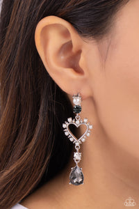 Lovers Lure - Silver Post Earrings - Paparazzi Jewelry