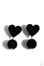 Load image into Gallery viewer, paparazzi-accessories-spherical-sweethearts-black-post earrings
