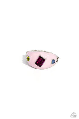 paparazzi-accessories-blinding-behavior-pink-ring