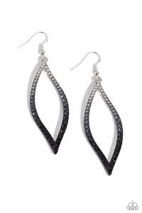 paparazzi-accessories-admirable-asymmetry-black-earrings