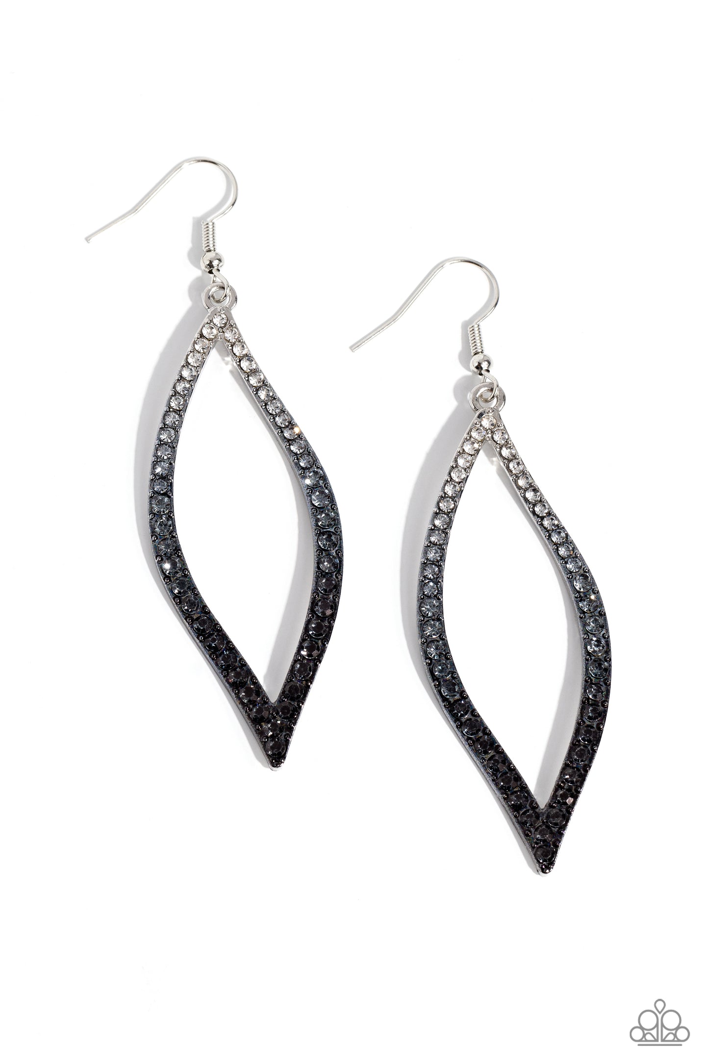 paparazzi-accessories-admirable-asymmetry-black-earrings