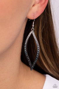 Admirable Asymmetry - Black Earrings - Paparazzi Jewelry