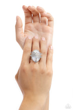 Load image into Gallery viewer, Dragonfly Dazzle - White Ring - Paparazzi Jewelry
