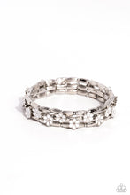 Load image into Gallery viewer, paparazzi-accessories-scattered-springtime-white-bracelet
