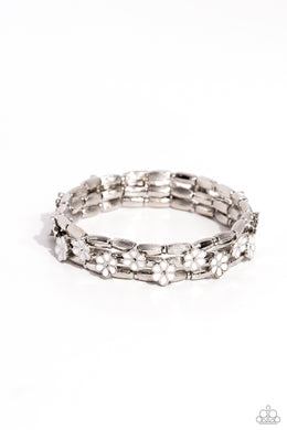 paparazzi-accessories-scattered-springtime-white-bracelet