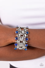 Load image into Gallery viewer, Hammered Headliner - Blue Bracelet - Paparazzi Jewelry
