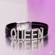 Load image into Gallery viewer, Queen of My Life - Black Bracelet - Paparazzi Jewelry
