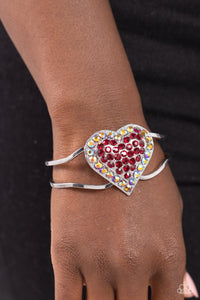 Flirtatious Finale - Red Bracelet - Paparazzi Jewelry
