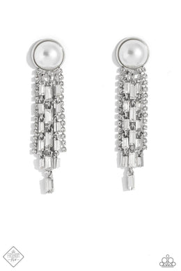 paparazzi-accessories-genuinely-gatsby-white-post earrings