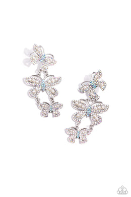 paparazzi-accessories-fluttering-finale-multi-post earrings