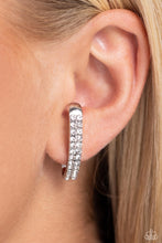 Load image into Gallery viewer, Sliding Series - White Post Earrings - Paparazzi Jewelry
