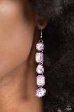 Load image into Gallery viewer, Developing Dignity - Purple Earrings - Paparazzi Jewelry
