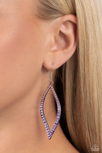Admirable Asymmetry - Purple Earrings - Paparazzi Jewelry
