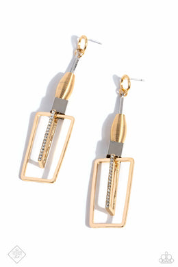 paparazzi-accessories-clear-the-square-gold-post earrings