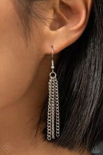 Load image into Gallery viewer, Against the LOCK - Silver Necklace - Paparazzi Jewelry
