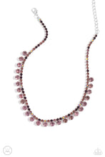 Load image into Gallery viewer, paparazzi-accessories-ritzy-rhinestones-purple-necklace
