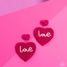 Load image into Gallery viewer, Sweet Seeds - Pink Post Earrings - Paparazzi Jewelry
