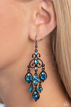 Load image into Gallery viewer, Regal Renovation - Blue Earrings - Paparazzi Jewelry
