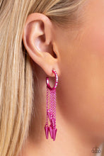 Load image into Gallery viewer, Piquant Punk - Pink Earrings - Paparazzi Jewelry
