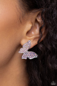 High Life - Pink Post Earrings - Paparazzi Jewelry