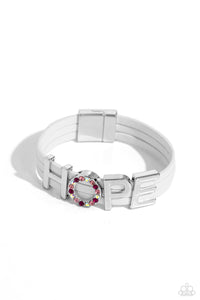 paparazzi-accessories-hopeful-haute-white-bracelet