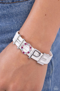 Hopeful Haute - White Bracelet - Paparazzi Jewelry