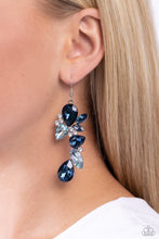 Load image into Gallery viewer, Fancy Flaunter - Blue Earrings - Paparazzi Jewelry
