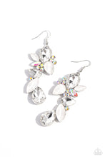 Load image into Gallery viewer, paparazzi-accessories-fancy-flaunter-white-earrings
