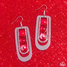 Load image into Gallery viewer, Layered Lure - Red Earrings - Paparazzi Jewelry
