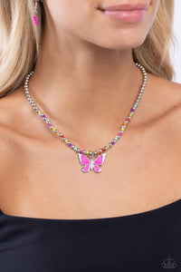 Vibrant Flutter - Multi Necklace - Paparazzi Jewelry