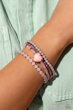 Load image into Gallery viewer, True Loves Theme - Pink Bracelet - Paparazzi Jewelry
