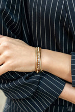 Load image into Gallery viewer, A SQUARE Treasure - Gold Bracelet - Paparazzi Jewelry
