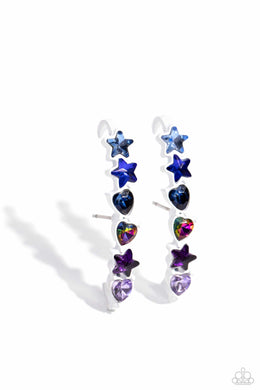 paparazzi-accessories-in-good-shape-blue-post earrings