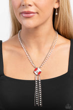 Load image into Gallery viewer, I Pinky SQUARE - Red Necklace - Paparazzi Jewelry
