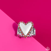 Load image into Gallery viewer, Smitten Shimmer - Orange Ring - Paparazzi Jewelry
