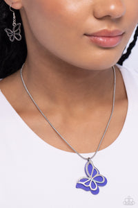 Detailed Dance - Blue Necklace - Paparazzi Jewelry