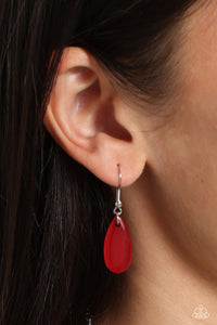Dragonfly Decadence - Red Necklace - Paparazzi Jewelry