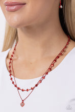 Load image into Gallery viewer, Cupid Combo - Red Necklace - Paparazzi Jewelry

