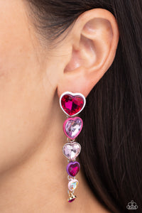 Cascading Casanova - Multi Post Earrings - Paparazzi Jewelry