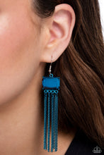 Load image into Gallery viewer, Dreaming Of TASSELS - Blue Earrings - Paparazzi Jewelry
