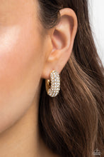 Load image into Gallery viewer, Combustible Confidence - Gold Earrings - Paparazzi Jewelry
